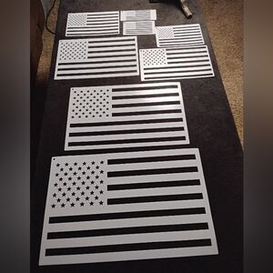 American Flag Stencils